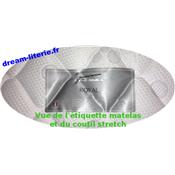 Matelas Dream HR35 kg/m3 Spécial Banquette-lit BZ,épaisseur  15 cm. Av Attaches. 140x200 cm