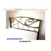Tête de lit SOPHIA 160cm avec accessoires pr fixation sommier tapissier.