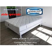 Matelas QUIÉTUDE "S"ou PackDream (Matelas Quiétude+sommier Dream tapiss+Pieds).