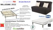 Banquette-lit Millésime 2022 (BZ+MatSIMMONS+Couette+2coussins)