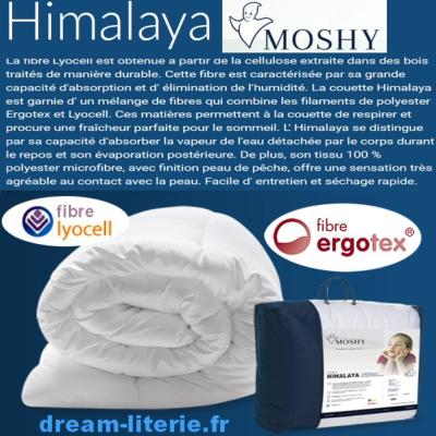 Himalaya-Couette 250gr./m2 - Garnissage fibres Lyocel + Ergotex