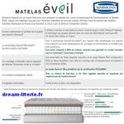 EVEIL, Matelas ressorts ensachés Sensoft REvolution®, 25 CM.