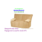 Banquette lit Chloe BZ Matelas 14cm.
