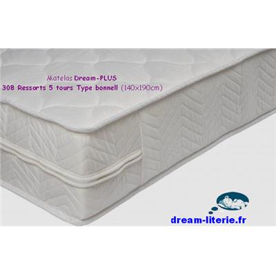 Matelas Dream-PLUS à ressorts bonnell, épaisseur 20cm.