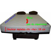 Matelas Dream HR43 KG/M3 spécial Clic-Clac fixation ttes mécaniques.