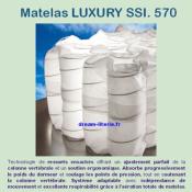Matelas LUXURY SSI. 570 Haut. 23cm.