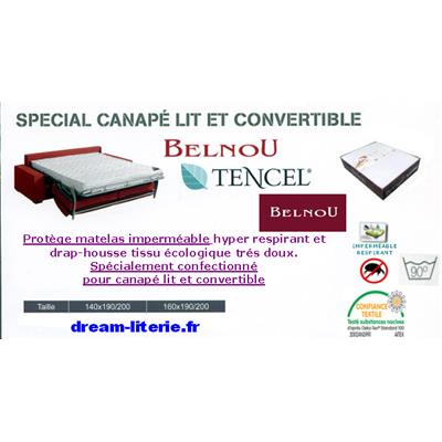 Protège matelas, Alèse Spécial Convertible imperméable TENCEL.