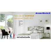 Tête de lit SOPHIA 160cm avec accessoires pr fixation sommier tapissier.